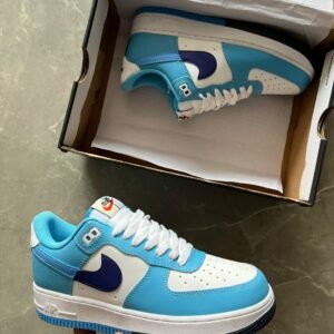 Airforce One Split Light Deep Blue Sneakers